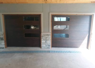 wooden garage doors