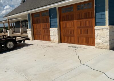 residential faux wood garage doors