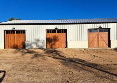 3 car wooden garage doors